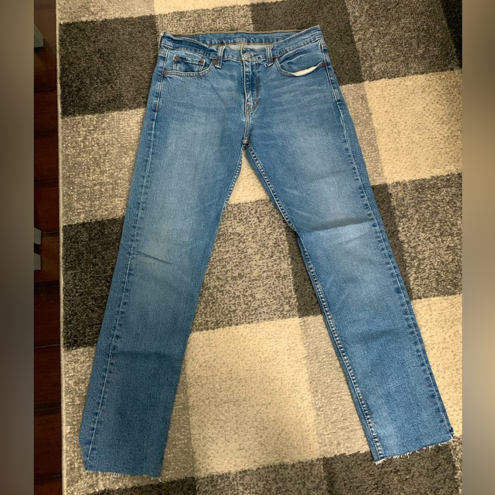 Vintage 511 Levi’s with cut raw hem
